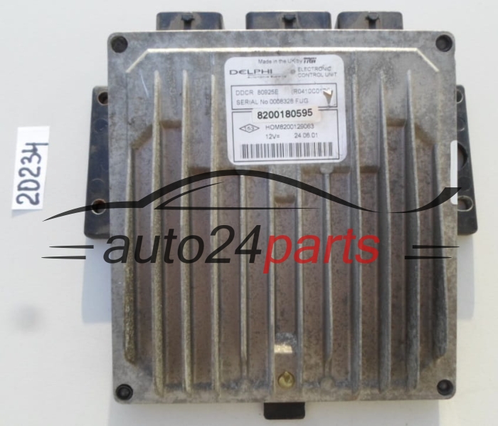 KOMPUTER STEROWNIK SILNIKA RENAULT CLIO 1.5 DCI Delphi R0410C017C, 8200180595, HOM 8200129063