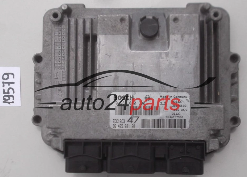 KOMPUTER STEROWNIK SILNIKA PEUGEOT 307 1.4 HDI BOSCH 0281010390, 96 465 601 80
