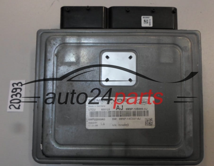 KOMPUTER STEROWNIK SILNIKA FORD 1.6 5M5P-12B565-AJ, 5M5P12B565AJ, 5WP22350AG 