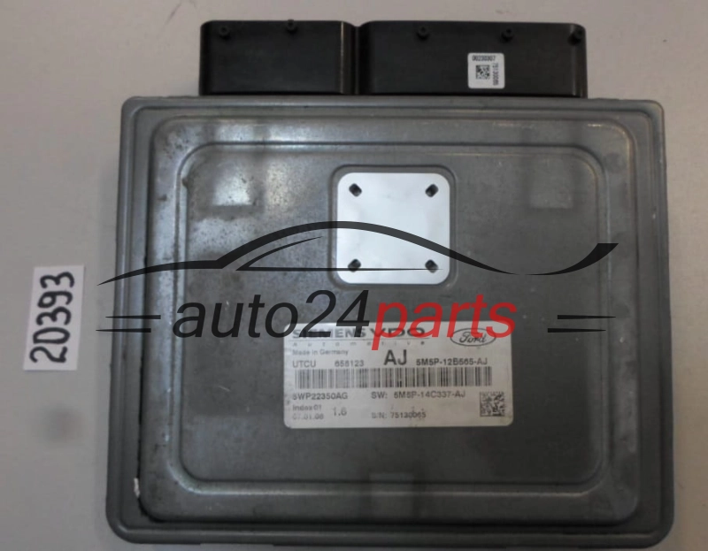 KOMPUTER STEROWNIK SILNIKA FORD 1.6 5M5P-12B565-AJ, 5M5P12B565AJ, 5WP22350AG 
