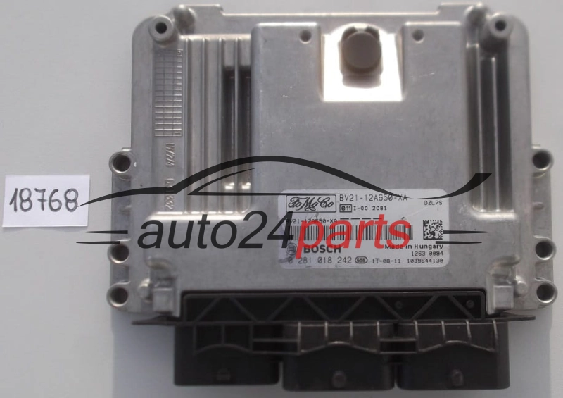 KOMPUTER STEROWNIK SILNIKA FORD 1.6 TDCI BOSCH 0 281 018 242,  BV21-12A650-XA