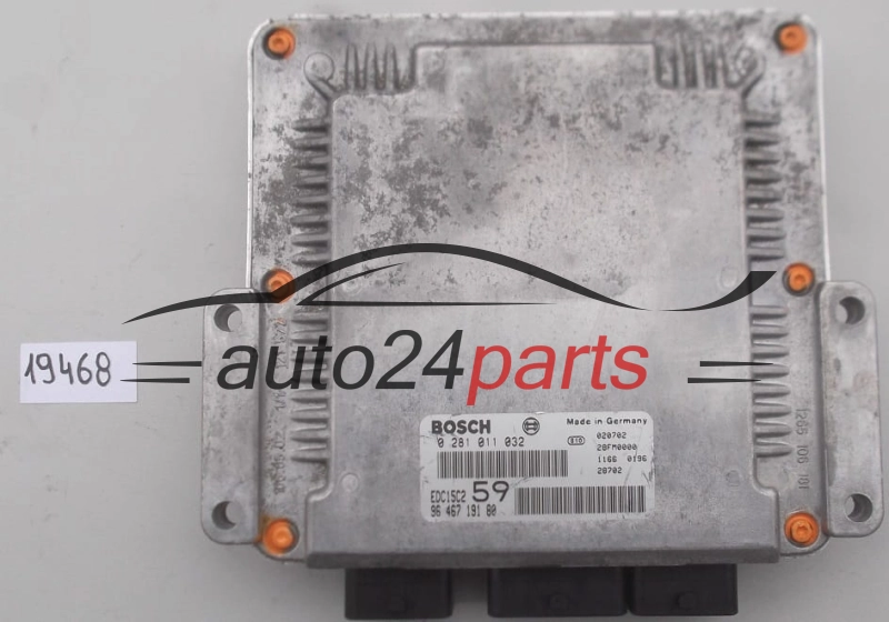 KOMPUTER STEROWNIK SILNIKA CITROEN PEUGEOT 2.0 HDI BOSCH 0281011032, 0 281 011 032, 9646719180, 96 467 191 80 