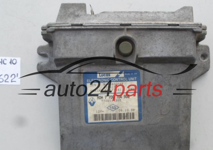 KOMPUTER STEROWNIK SILNIKA RENAULT CLIO 1.9, HOM 7 700 104 956, 7700104956, R04080009E, 80761F, 7700111205