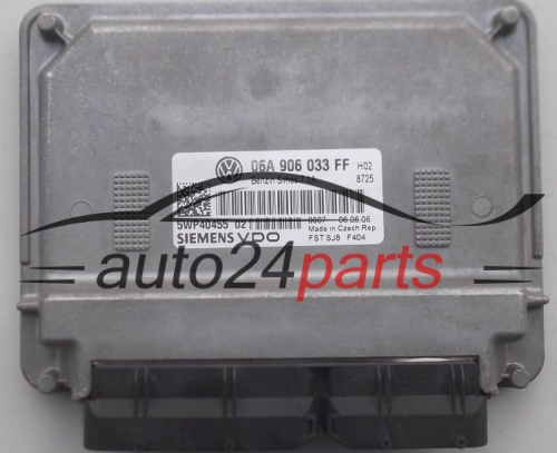 ECU CENTRALITA DE MOTOR SEAT LEON 1.6 06A 906 033 FF, 06A906033FF, SIEMENS 5WP40455 02, 5WP4045502, SIMOS 7.1A