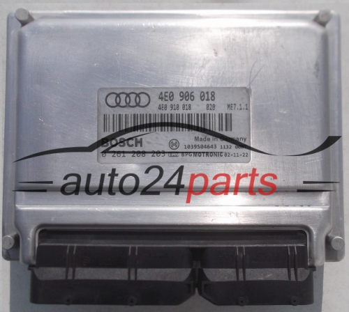 KOMPUTER STEROWNIK SILNIKA AUDI A8 BOSCH 0261208203, 4E0906018