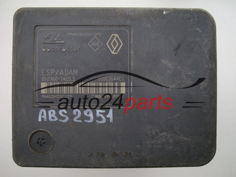 ABS POMPA I STEROWNIK RENAULT LAGUNA 8200 183 452 C, 8200183452C, P5CT2AAY2, ATE 10.0206-0062.4, 10020600624, 10.0960-1420.3, 10096014203