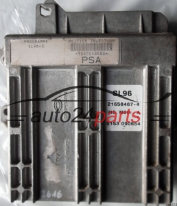 ECU CENTRALITA DE MOTOR PEUGEOT 406 1.8 SAGEM 21658467-4, 216584674, PSA 9640248480 SL96-3 