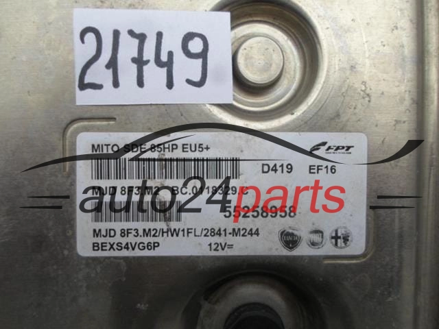 Komputer sterownik silnika Alfa Romeo MiTo 1.3 JTDM 55258958 MJD 8F3.M2