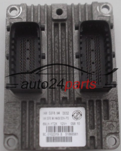 MOTORSTEUERGERÄT ECU STEUERGERÄT  FIAT PANDA FIAT 500 FORD KA MAGNETI MARELLI IAW 5SF8.M4,  51868981, BC.0102319.B
