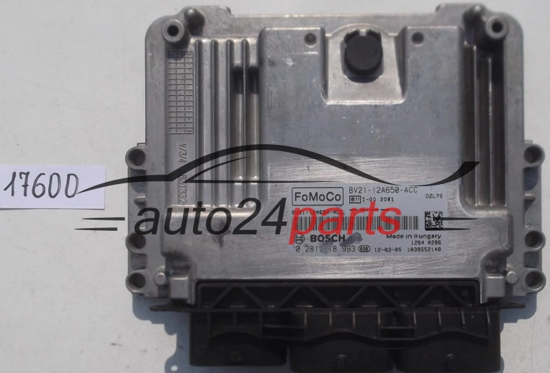 KOMPUTER STEROWNIK SILNIKA FORD FOCUS 1.6 TDCI BOSCH 0 281 018 993, 0281018993, BV21-12A650-ACC, BV2112A650ACC 