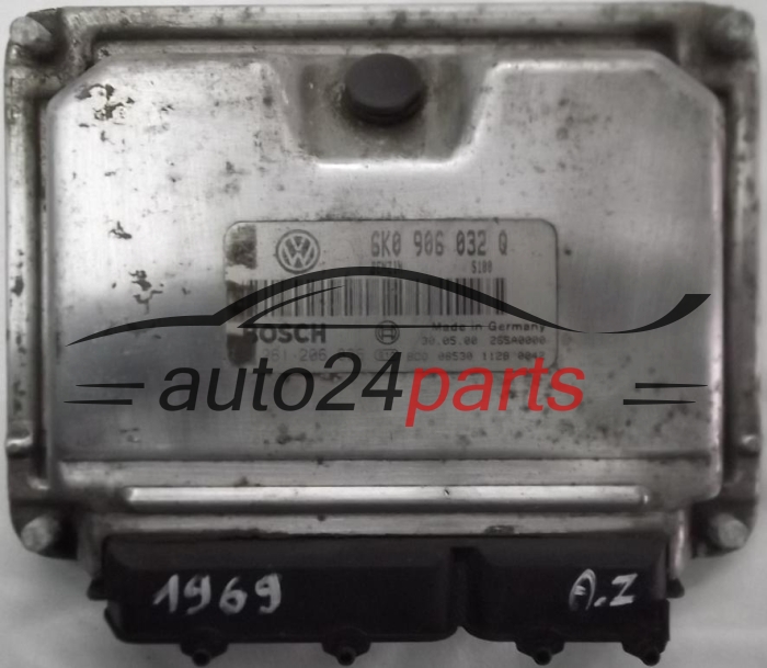 KOMPUTER STEROWNIK SILNIKA SEAT IBIZA CORDOBA 1.4 AKK, 6K0 906 032 Q, 6K0906032Q, BOSCH 0 261 206 836, 0261206836, BENZIN S100 26SA0000 -