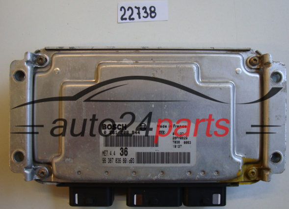CITROEN BERLINGO 1.6/1.8, BOSCH 0 261 206 944, 0261206944, 96 387 836 80, 9638783680, ME7.4.4 36