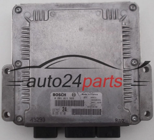 KOMPUTER STEROWNIK SILNIKA CITROEN PEUGEOT FIAT 2.2 HDI BOSCH 0 281 011 522, 0281011522, 96 558 167 80, 9655816780, 9640938180, EDC15C2 24