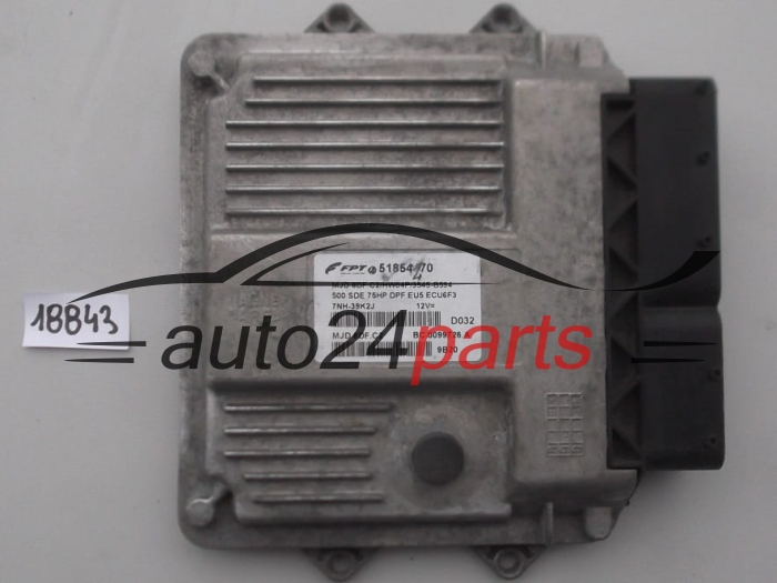 KOMPUTER STEROWNIK SILNIKA FIAT 500 1.3 MJTD 51854470, MJD 8DF.C2