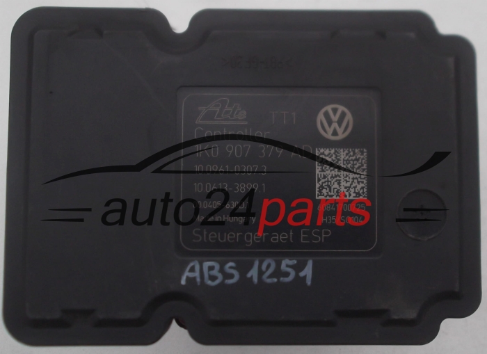 POMPE HYDRAULIQUE ET CALCULATEUR dABS VOLKSWAGEN SEAT SKODA 1K0 614 517 BD, 1K0614517BD, ATE 10.0212-0220.4, 10021202204, 1K0 907 379 AD, 1K0907379AD, 10096103073