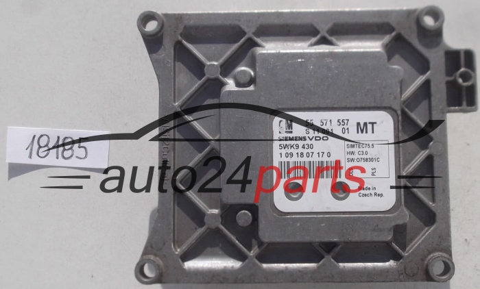 KOMPUTER STEROWNIK SILNIKA OPEL ZAFIRA A18XER 55 571 557 MT, 55571557, 5WK9 430 