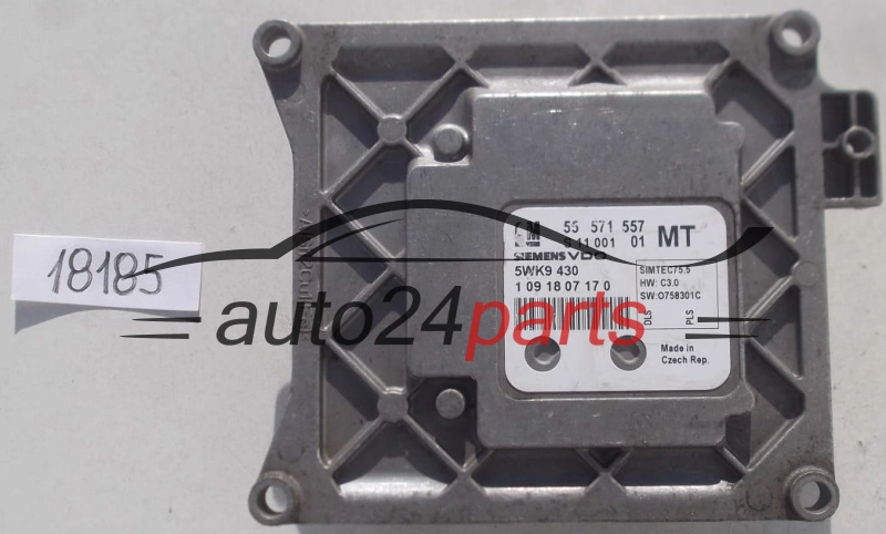KOMPUTER STEROWNIK SILNIKA OPEL ZAFIRA A18XER 55 571 557 MT, 55571557, 5WK9 430 