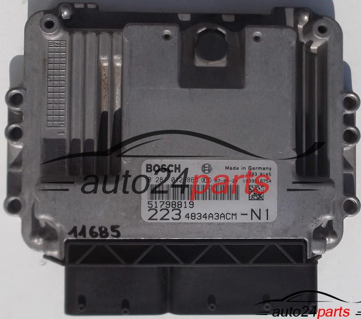 MOTORSTEUERGERÄT ECU STEUERGERAT FIAT DOBLO 1.9 JTD, BOSCH 0 281 012 865