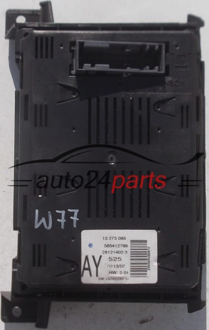 Affichage multifonction radio OPEL ASTRA H ZAFIRA B GM 13 275 085 AY