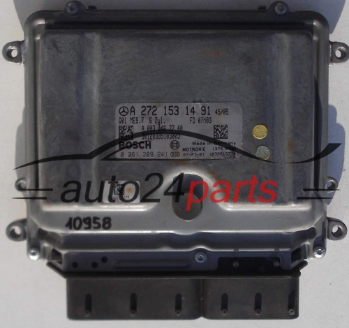 KOMPUTER STEROWNIK SILNIKA MERCEDES CLASSE C 350 BOSCH 0 261 209 241, 0261209241, A 272 153 14 91, A2721531491 - 