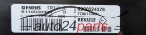KOMPUTER STEROWNIK SILNIKA RENAULT KANGOO 1.4 SIEMENS S110030306 D, S110030306D, 8200024376, 7700110471 