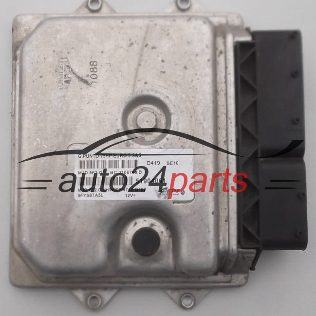 ECU CENTRALITA DE MOTOR  FIAT PUNTO EVO 1.3 MAGNETI MARELLI MJD 8F2.G1,  FPT 51904061, BC.0106768.B