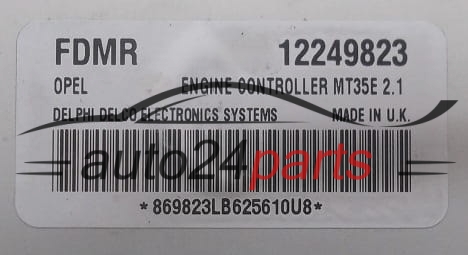 CALCULATEUR MOTEUR OPEL ASTRA ZAFIRA 1.6 16V DELPHI DELCO 12249823 FDMR