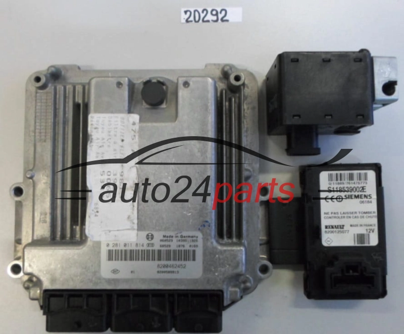 KOMPUTER STEROWNIK SILNIKA RENAULT MEGANE SCENIC 2.0 DCI BOSCH 0 281 011 814, 0281011814, 8200462452