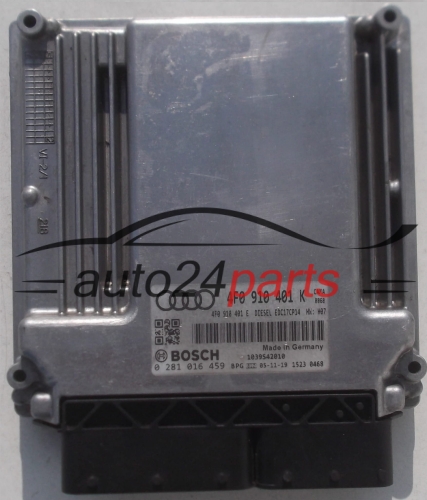 KOMPUTER STEROWNIK SILNIKA AUDI A6 2.7 TDI 4F7910401K, 4F0907401E, BOSCH 0281016459