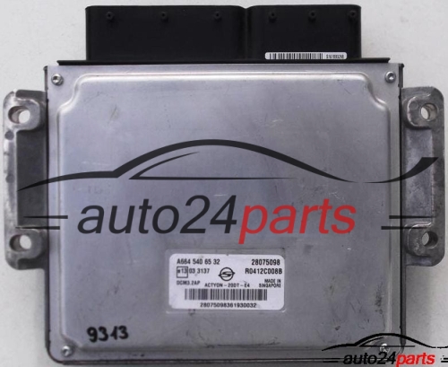 MOTORSTEUERGERÄT ECU STEUERGERAT SSANGYONG ACTYON, A6645406532, 28075098, R0412C008B