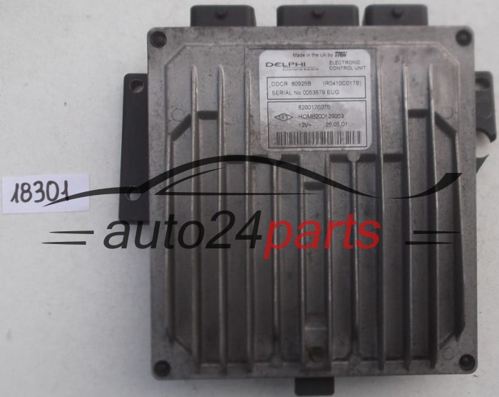 KOMPUTER STEROWNIK SILNIKA RENAULT CLIO 1.5 DCI Delphi R0410C017B, 8200176975, HOM 8200129063