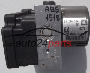 ABS POMPA I STEROWNIK OPEL ASTRA H ZAFIRA B GM 13 246 534 BK, 13246534BK, 13246534, ATE 10.0207-0081.4, 10020700814, 10.0970-0503.3, 10097005033 - 