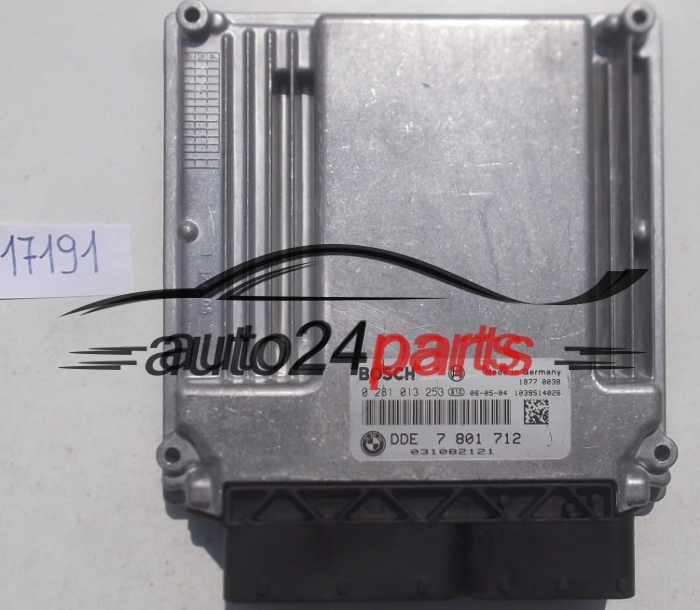 ECU CENTRALITA DE MOTOR BMW E60 E61 3.0 D BOSCH 0 281 013 253, 0281013253, DDE 7 801 712, DDE7801712, 7801712