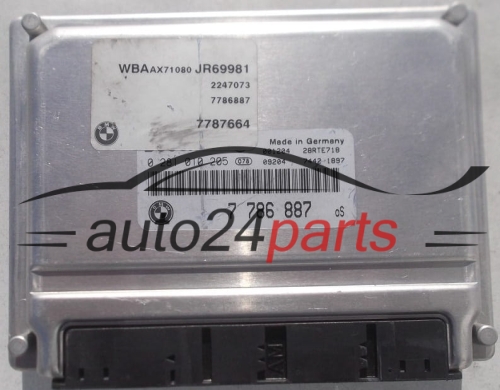 MOTORSTEUERGERÄT ECU STEUERGERÄT BMW E46 320 2.0 D BOSCH 0 281 010 205, 0281010205, 7 786 887, 7786887