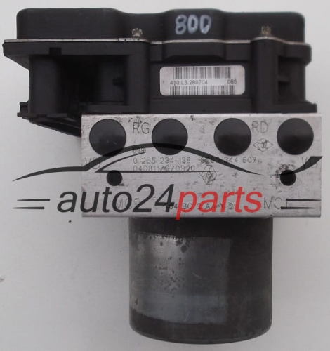 ABS POMPA I STEROWNIK RENAULT BOSCH 0 265 234 138,  8200 344 607