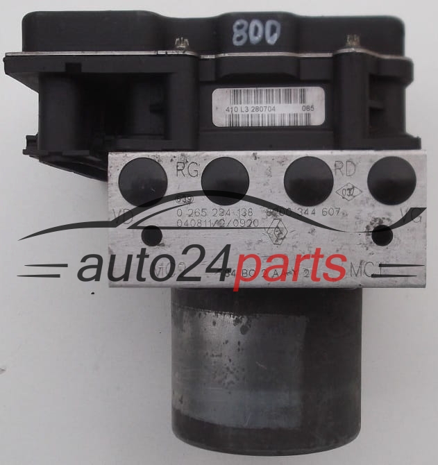ABS POMPA I STEROWNIK RENAULT BOSCH 0 265 234 138,  8200 344 607