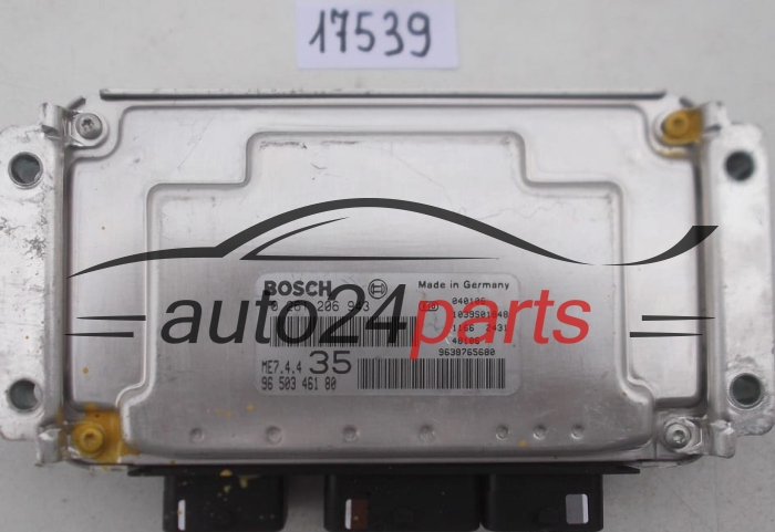KOMPUTER STEROWNIK SILNIKA PEUGEOT 307 1.6 16V BOSCH 0261206943, 0 261 206 943, 9650346180, 96 503 461 80, 9638765680