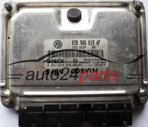 ECU CENTRALITA DE MOTOR SKODA FABIA 1.9 TDI 038906019AF, 038 906 019 AF BOSCH 0281010289, 0 281 010 289