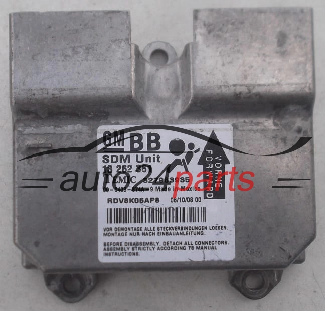 STEROWNIK MODUŁ PODUSZEK POWIETRZNYCH OPEL CORSA D 13 262 361 BB, 13262361 BB