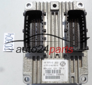 MOTORSTEUERGERÄT ECU STEUERGERAT FIAT GRANDE PUNTO 1.4 IAW 5SF9.A2, IAW5SF9A2, 51868974