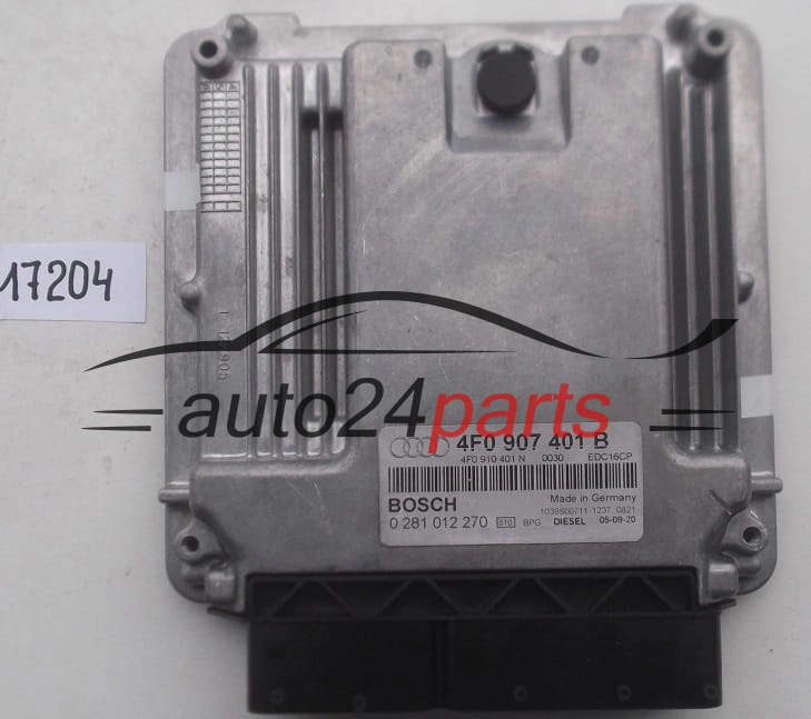 ECU CENTRALITA DE MOTOR AUDI A6 3.0 TDI BOSCH 0 281 012 270, 0281012270, 4F0 907 401 B, 4F0907401B, 4F0 910 401 N, 4F0910401N, EDC16CP