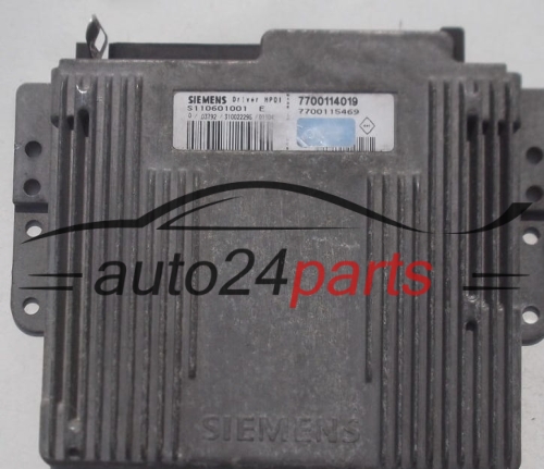 ECU CENTRALITA DE MOTOR RENAULT MEGANE COUPE 2.0 SIEMENS S110601001 E, S110601001E, 7700114019, 7700115469