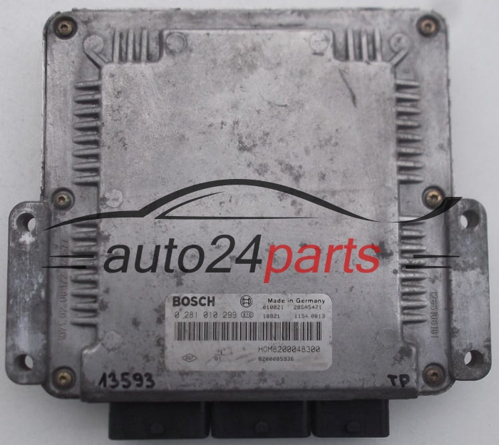 Centralita de motor RENAULT LAGUNA 0281010299 8200048300 8200085936