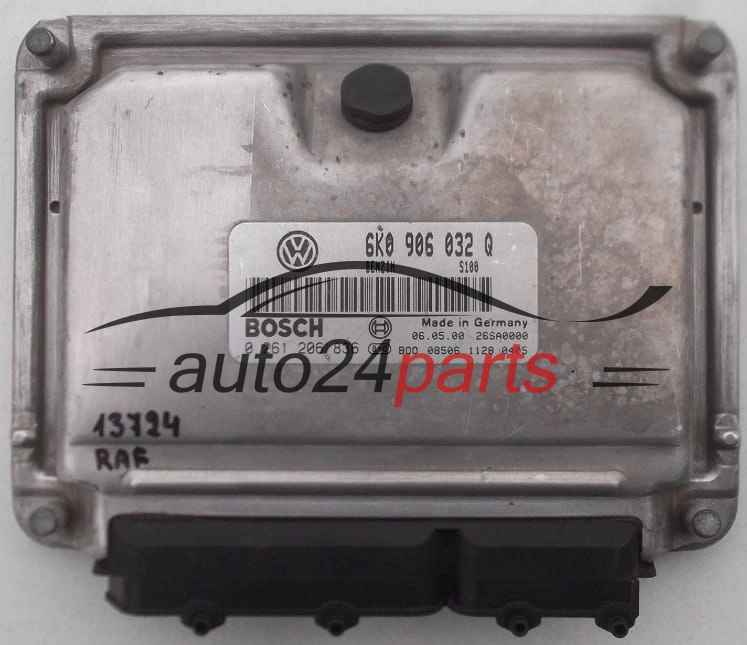 Sterownik silnika SEAT IBIZA CORDOBA 1.4 AKK 6K0906032Q BOSCH 0261206836 BENZIN S100 26SA0000 - 1831 1969 8618 12730 13724 13948 A17