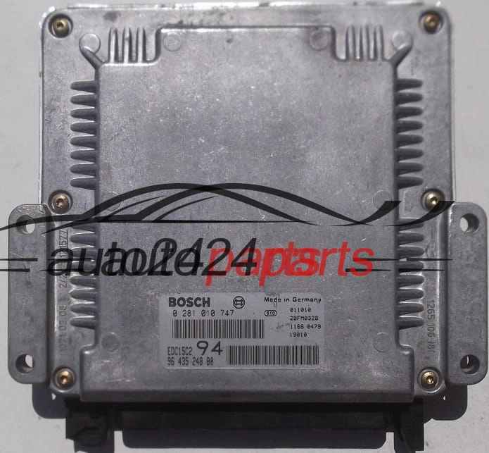 MOTORSTEUERGERÄT ECU STEUERGERÄT PEUGEOT 307 2.0 HDI BOSCH 0 281 010 747, 0281010747, 96 435 248 80, 9643524880 EDC15C2 94