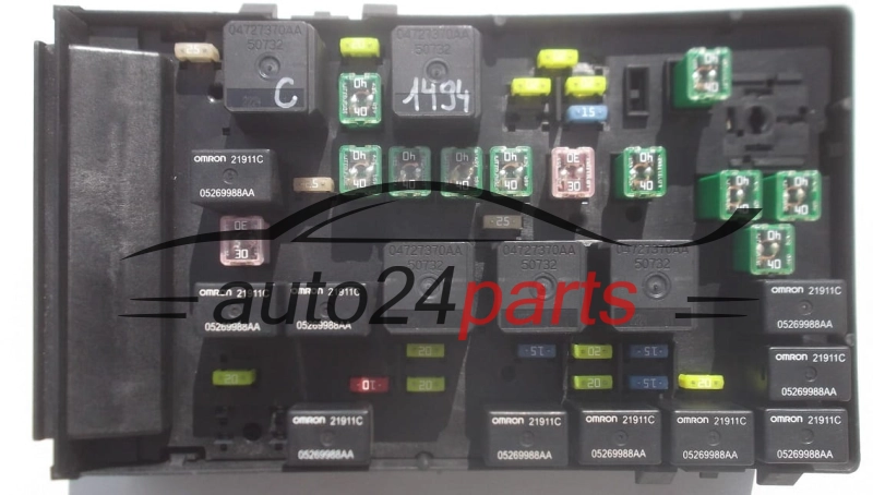 CENTRALKA MODUL BSI CHRYSLER P05144589AC, 05144589AC, 04727370AA, OMRON 21911C, 05269988AA 