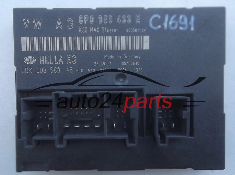 CENTRALKA MODUL STEROWNIK KOMFORTU AUDI A3 8P0 959 433 E / 8P0959433E / 5DK 008 583-46 / 5DK00858346