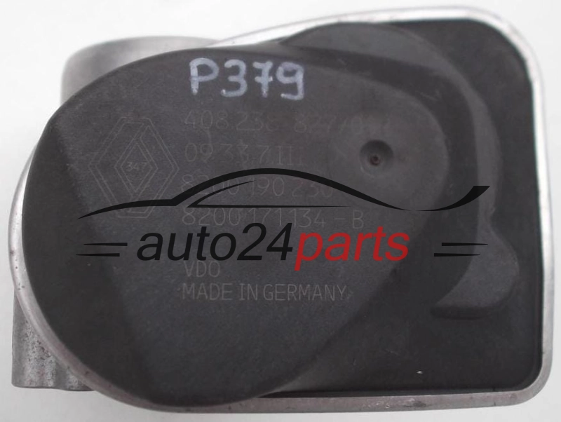 PRZEPUSTNICA POWIETRZA RENAULT MEGANE SCENIC 408.238/827/002, 408238827002, 8200 190 230, 8200190230, 8200 171 134 B, 8200171134B