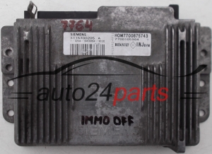 MOTORSTEUERGERÄT ECU STEUERGERAT RENAULT SCENIC 1.6, S115300205 A, S115300205A, HOM7700875743, 7700105984