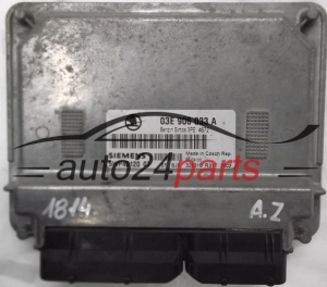 ECU CENTRALITA DE MOTOR SKODA FABIA 1.2 AZQ 03E906033A, 03E 906 033 A, SIEMENS 5WP40120 07, BENZIN SIMOS 3PE 4672